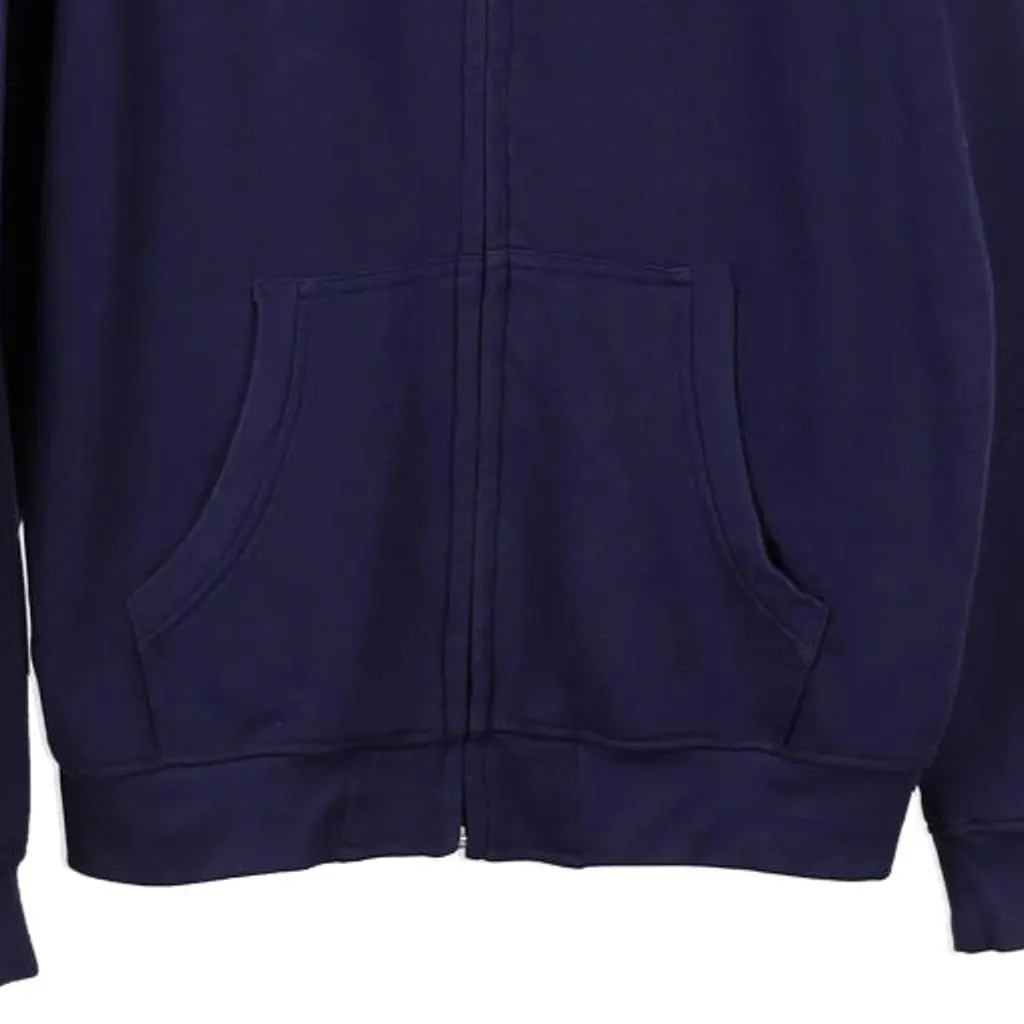 Kappa Spellout Hoodie - Large Navy Cotton