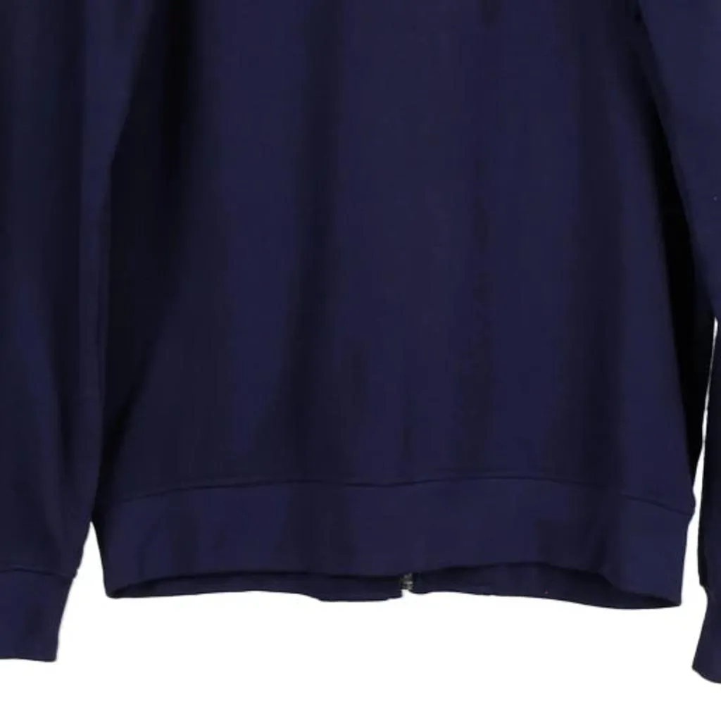 Kappa Spellout Hoodie - Large Navy Cotton