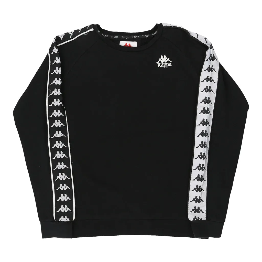 Kappa Sweatshirt - Small Black Cotton