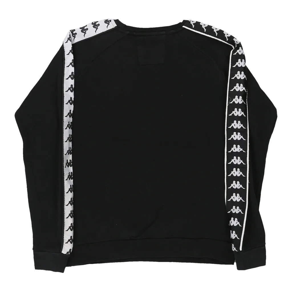 Kappa Sweatshirt - Small Black Cotton