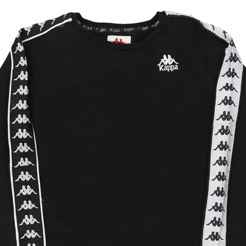 Kappa Sweatshirt - Small Black Cotton