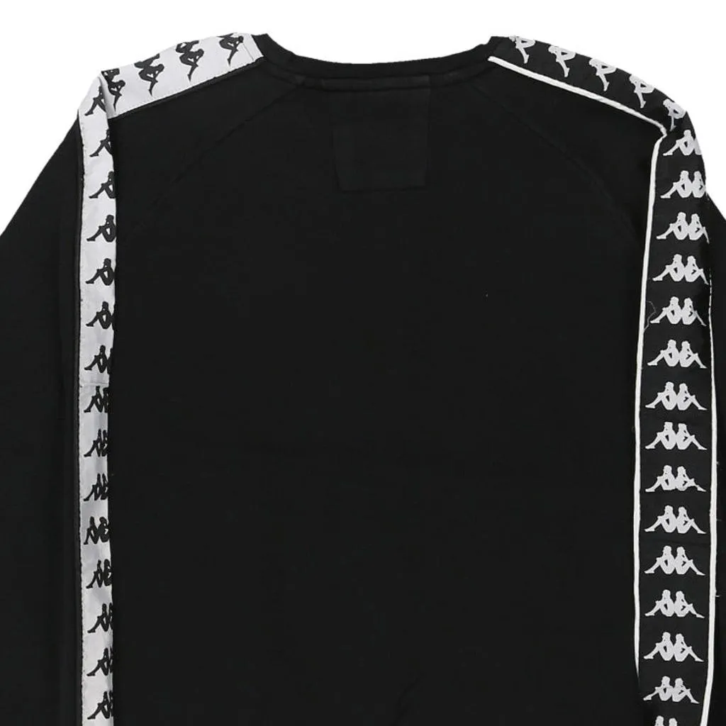 Kappa Sweatshirt - Small Black Cotton