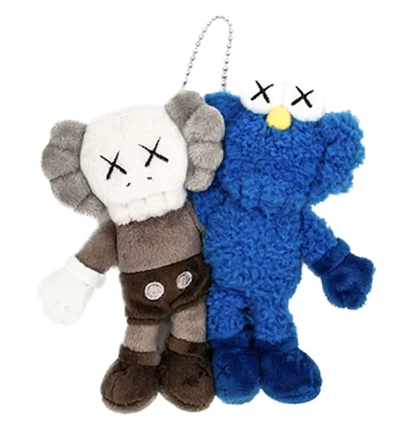 KAWS Seeing/Watching Plush Keychain Grey/Blue