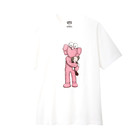 KAWS x Uniqlo Pink BFF Tee