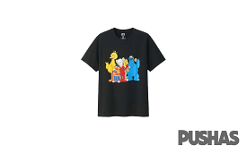 KAWS x Uniqlo x Sesame Street Group #2 Tee - Black (Asia Sizing)