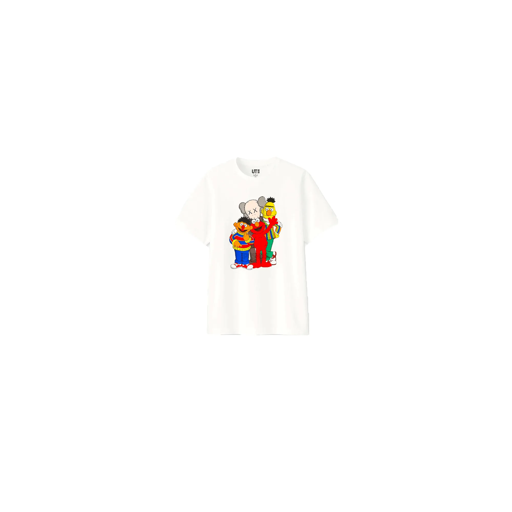 KAWS x Uniqlo x Sesame Street Group Tee 'White' (2018)