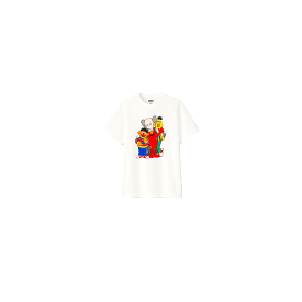 KAWS x Uniqlo x Sesame Street Group Tee 'White' (2018)