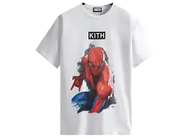 Kith Marvel Spider-Man Action Vintage Tee White