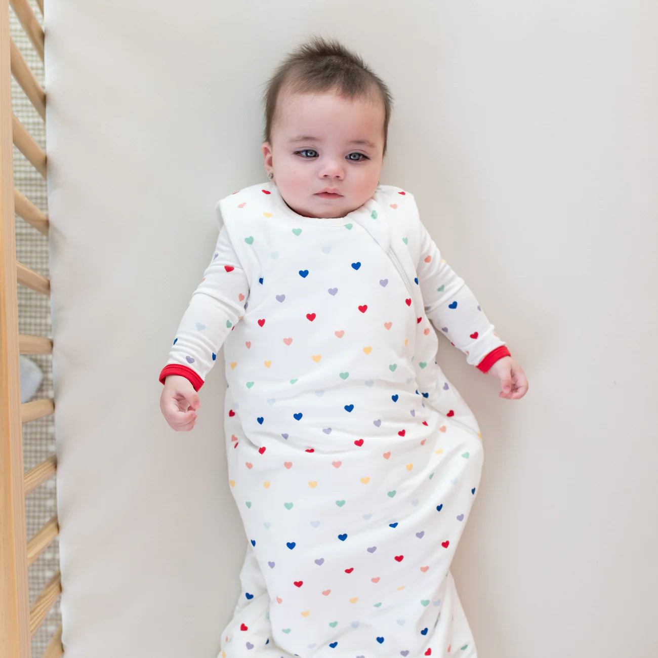 Kyte Baby - 1.0 TOG Sleep Sack - Cloud Rainbow Heart