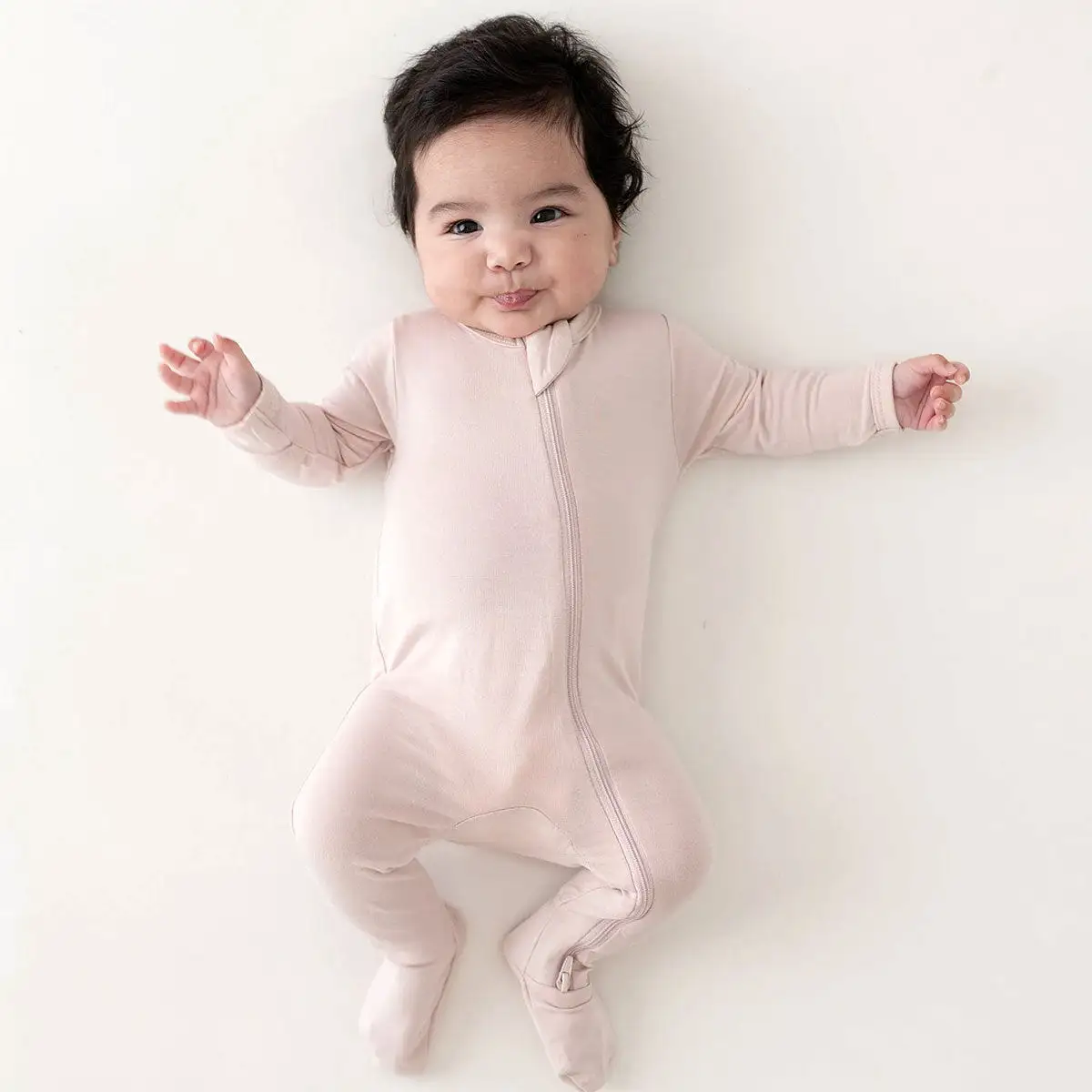 Kyte Baby Zippered Footie - Blush