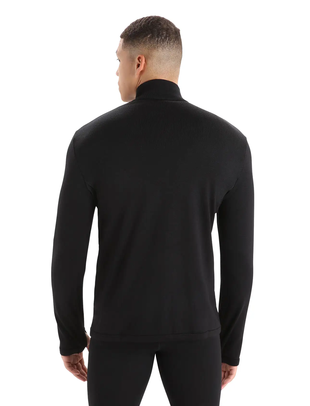 Mens Original LS Half Zip - Black