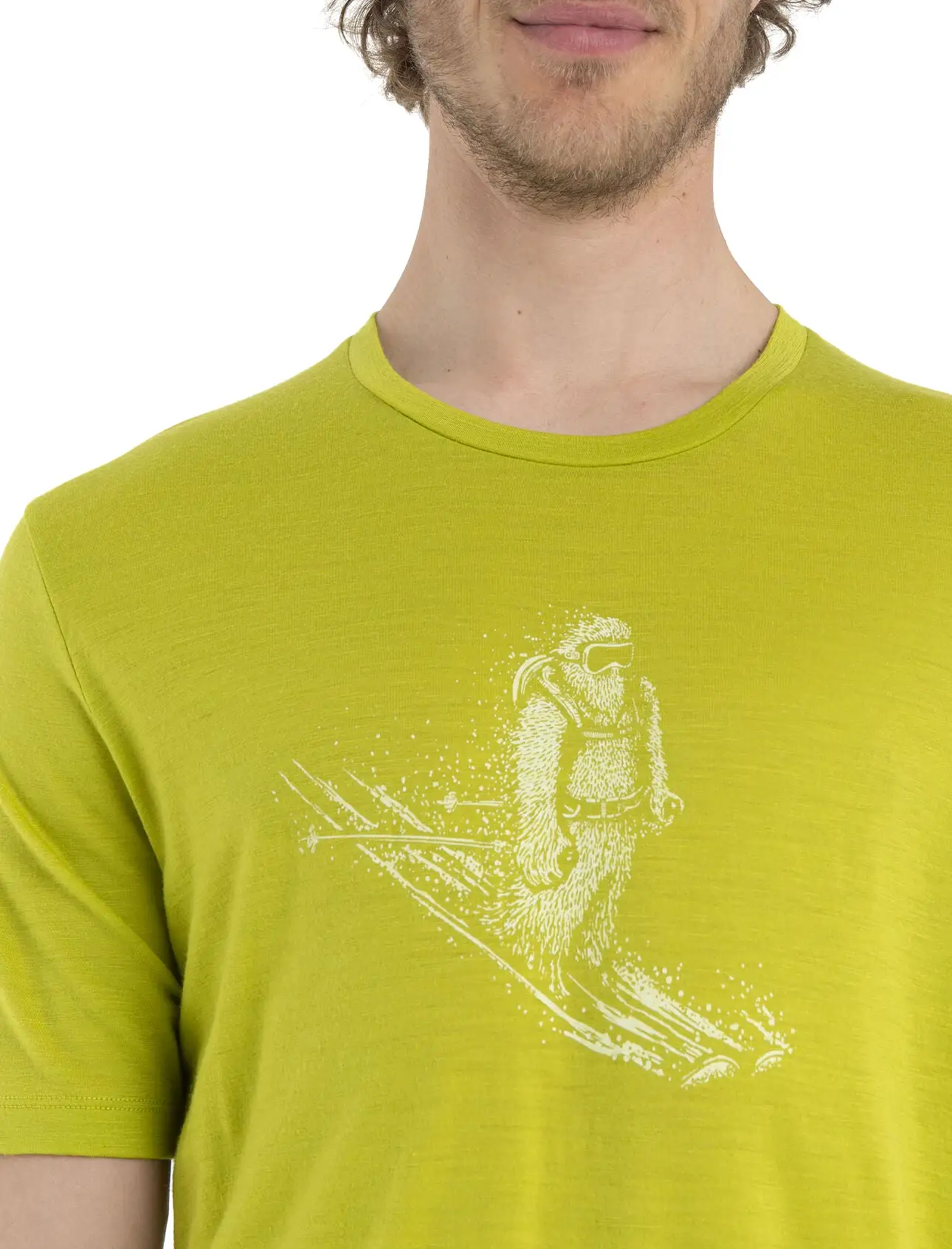 Mens Tech Lite II SS Tee Skiing Yeti