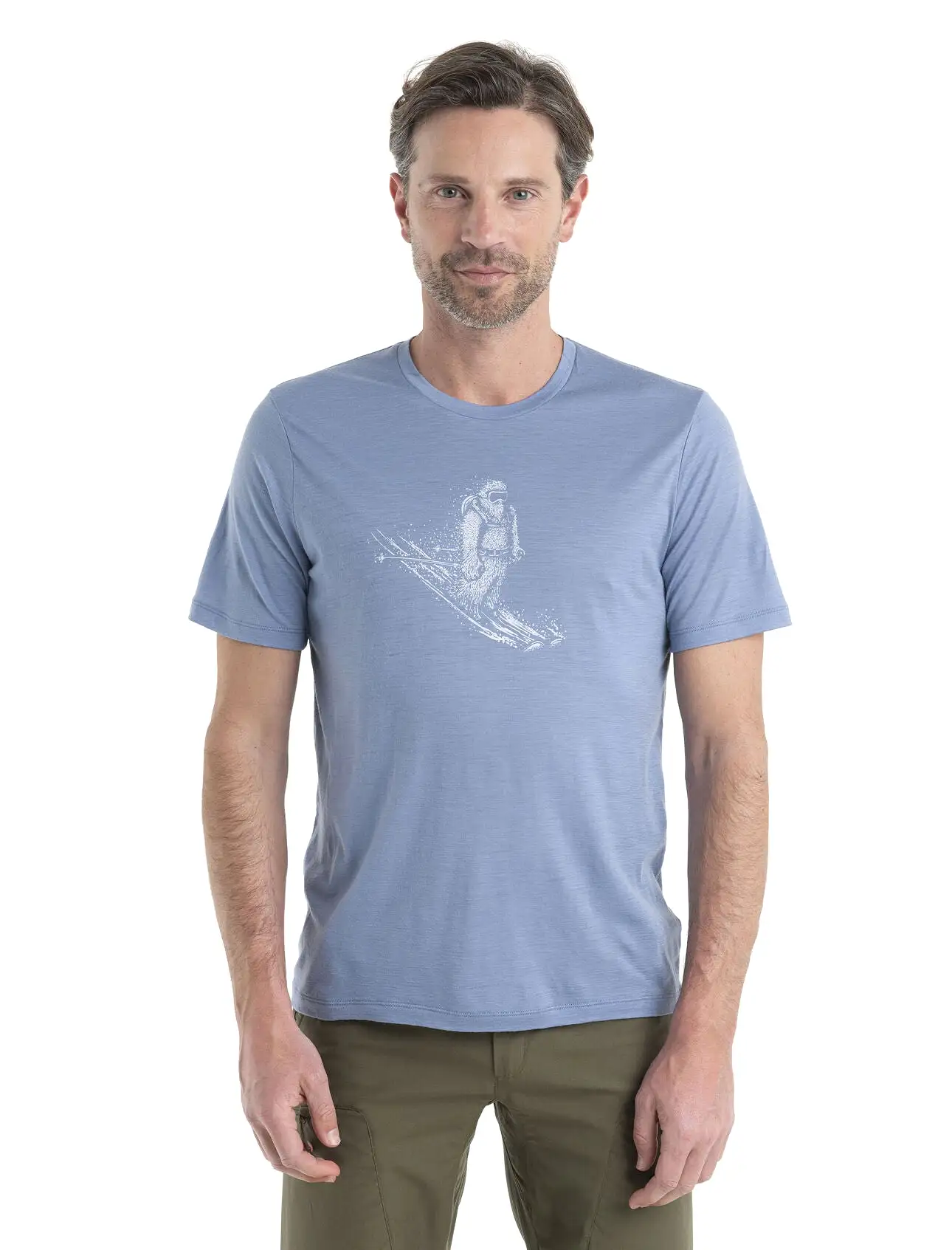 Mens Tech Lite II SS Tee Skiing Yeti