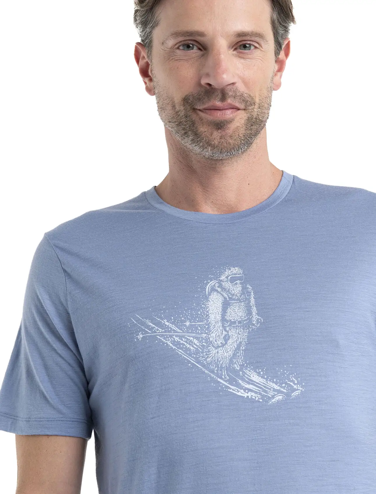 Mens Tech Lite II SS Tee Skiing Yeti