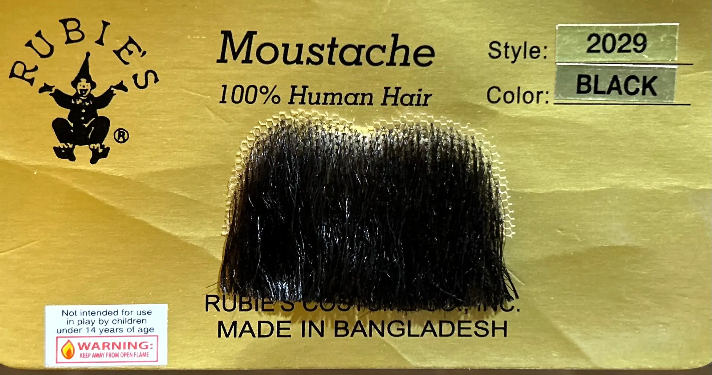 Moustaches 100% Human Hair  Reusable