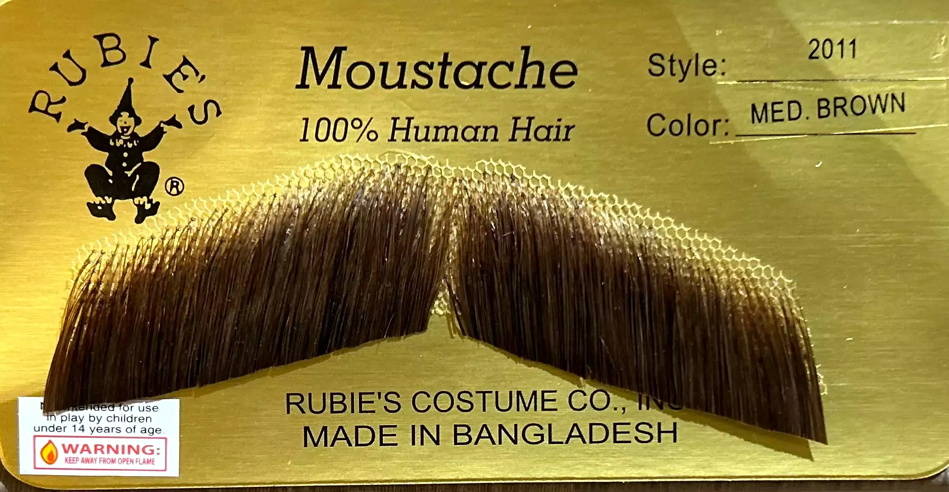 Moustaches 100% Human Hair  Reusable