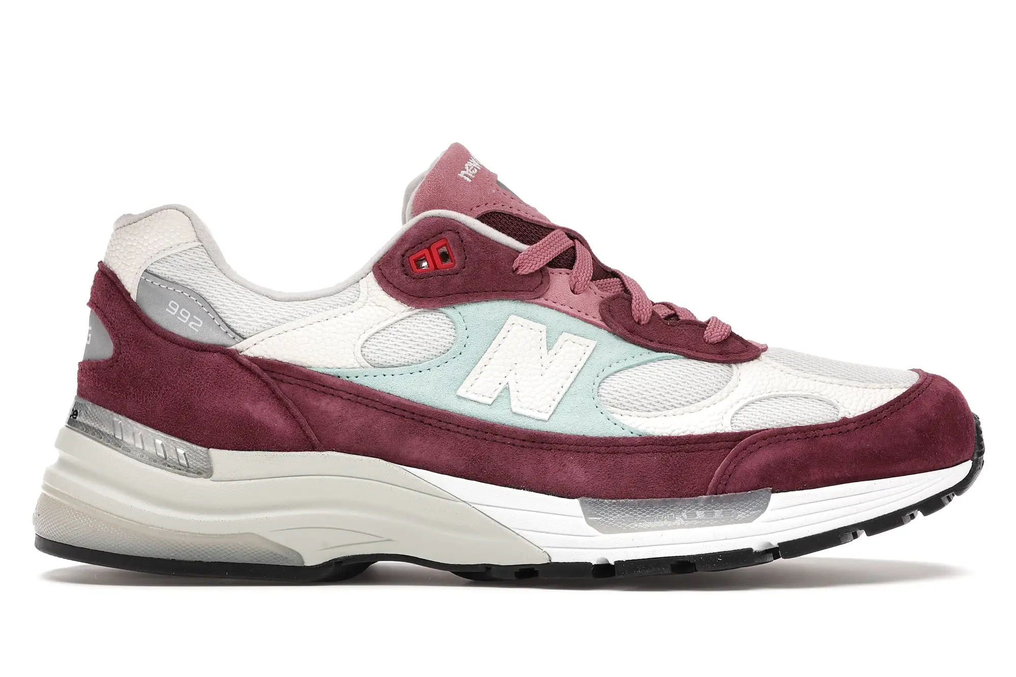 New Balance 992 Kith Kithmas Burgundy White