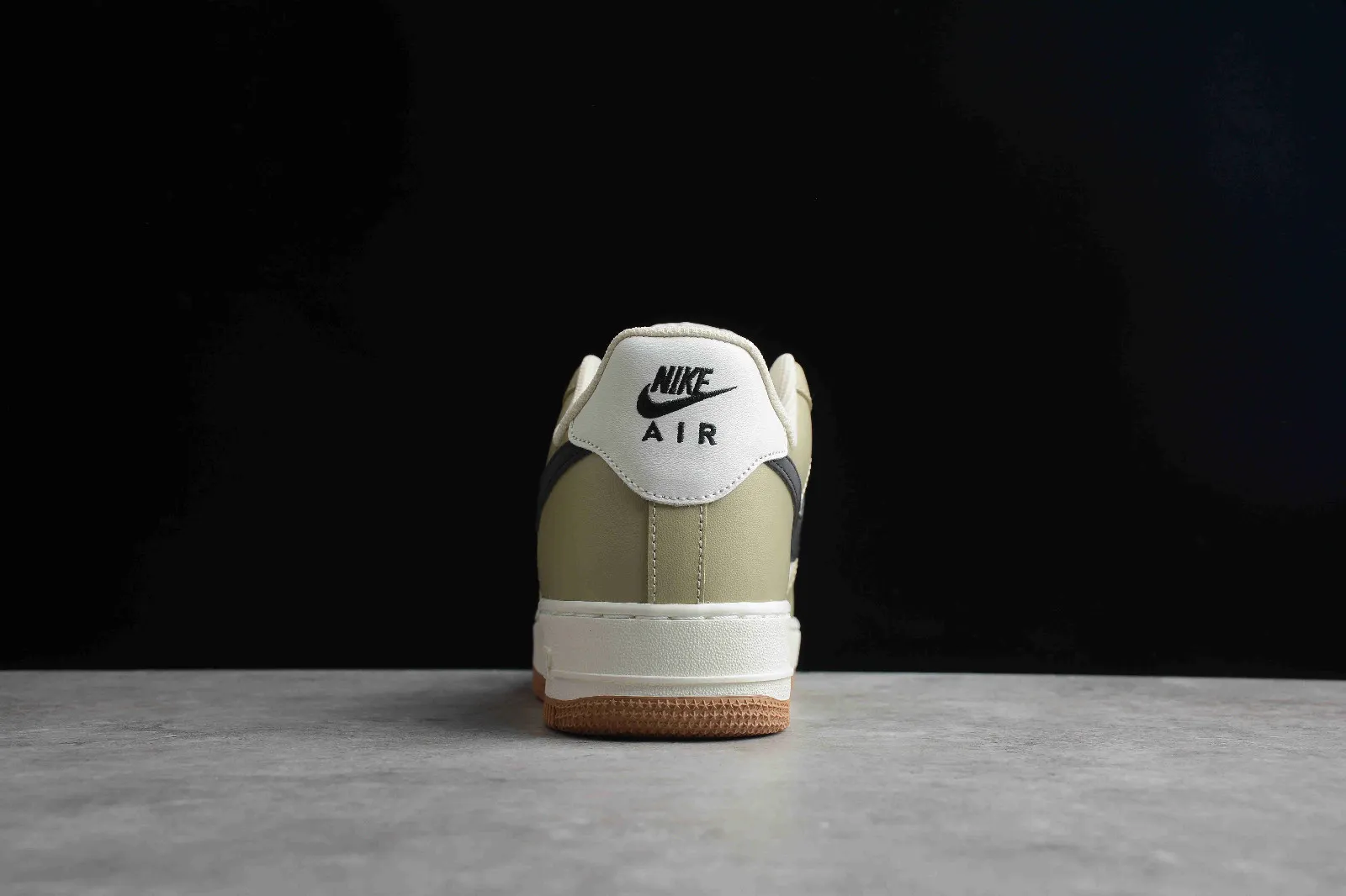 Nike Air Force 1 07 Low Khaki Black White Shoes DH5969-633