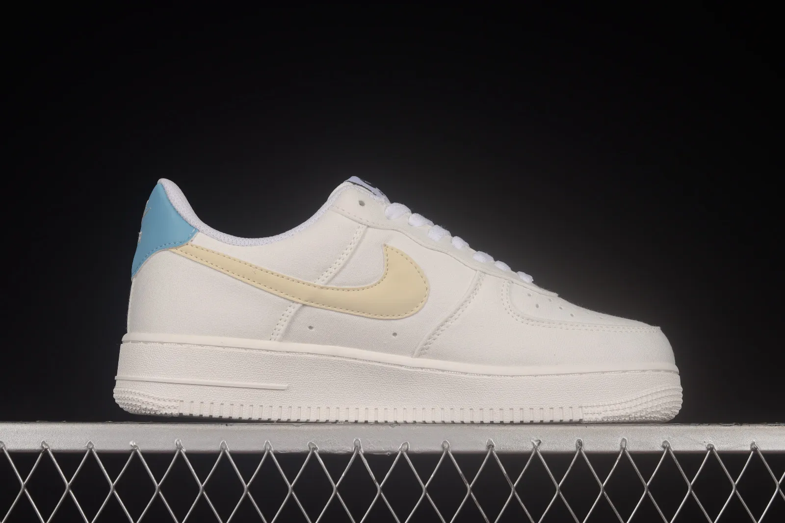 Nike Air Force 1 07 Low Rice White Navy Blue Yellow DG2296-006