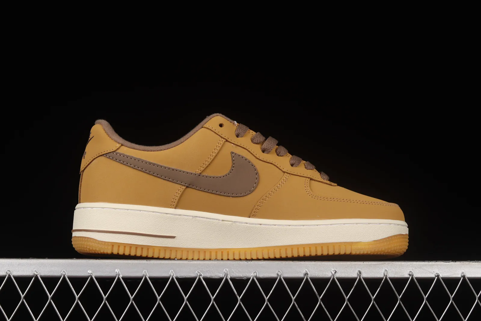 Nike Air Force 1 Low Waterproof Wheat Baroque Brown Net 309652-721