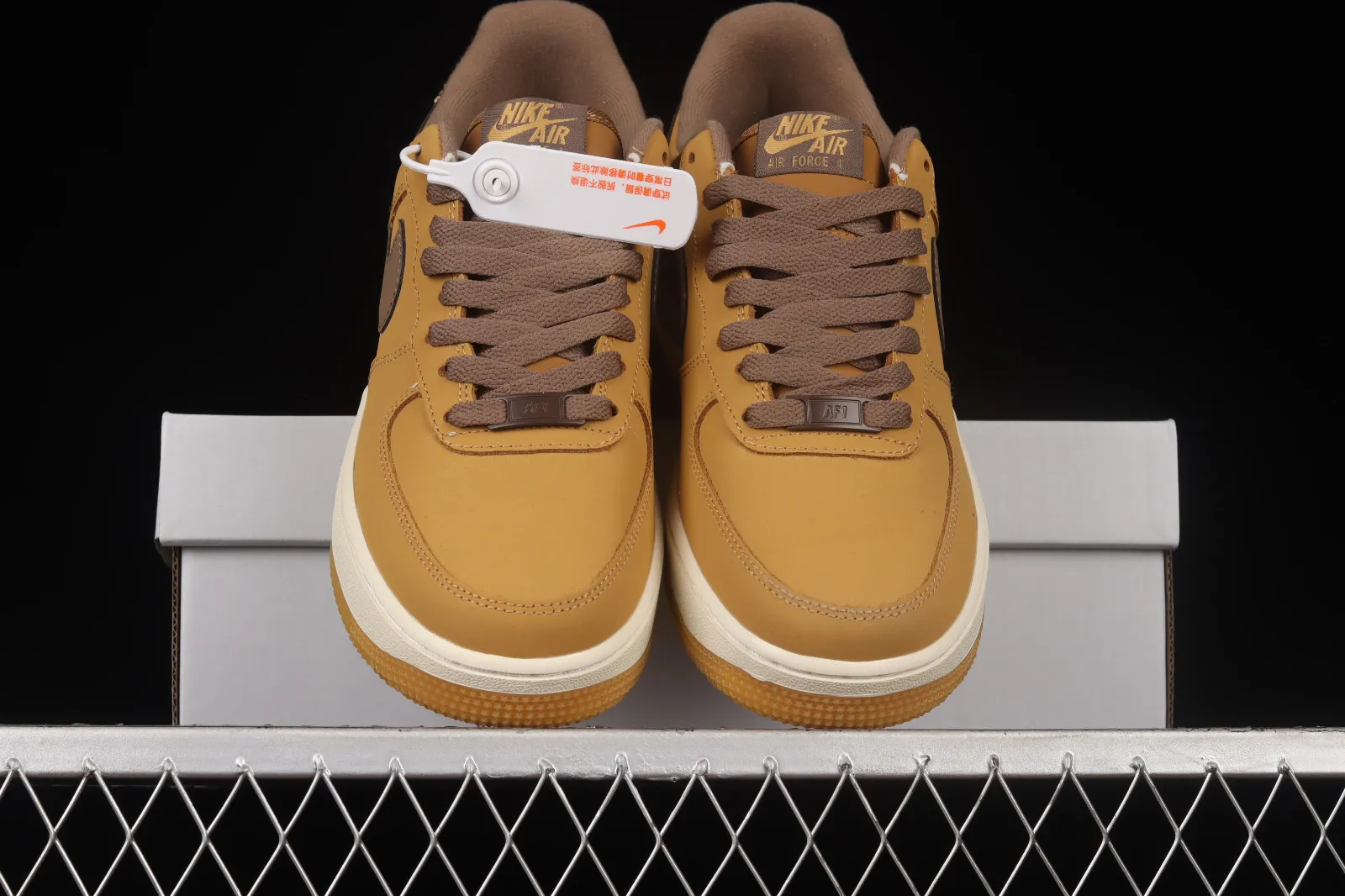 Nike Air Force 1 Low Waterproof Wheat Baroque Brown Net 309652-721