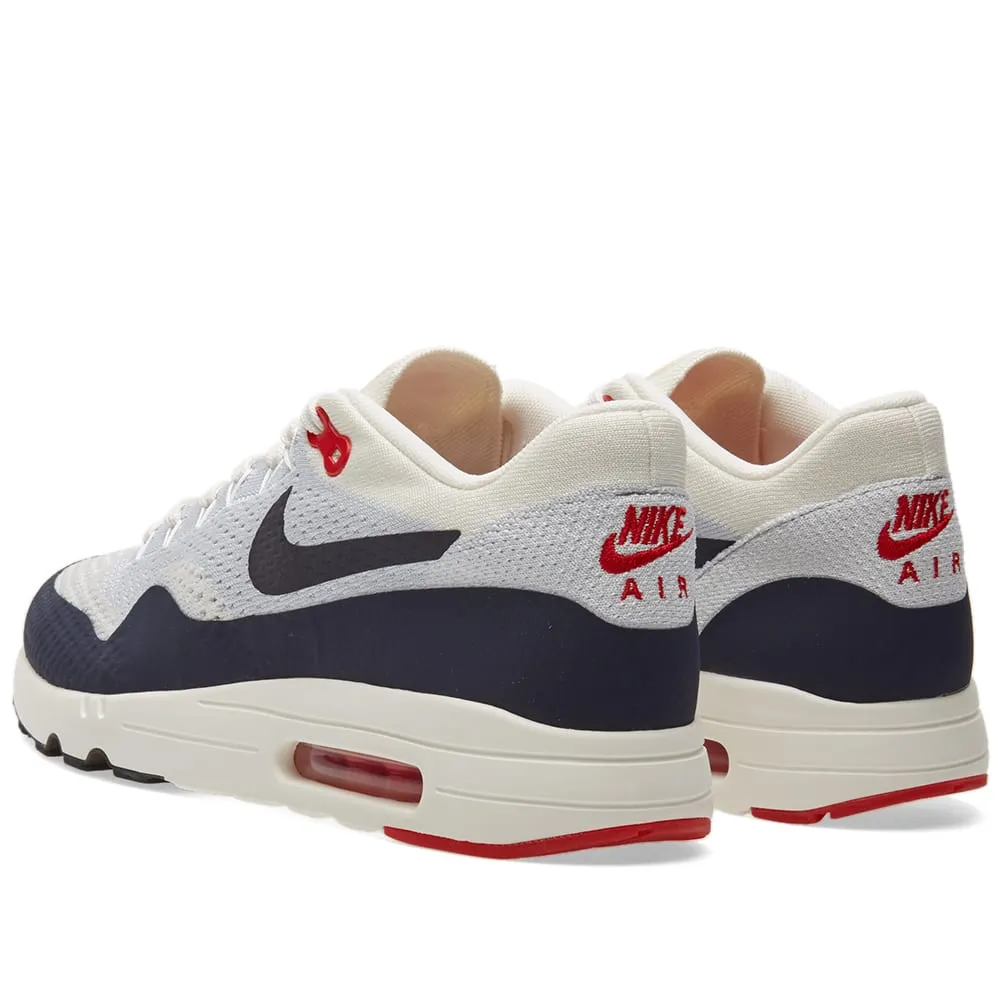 Nike Air Max 1 Ultra 2.0 Flyknit 'U.S.A.'Sail, Obsidian & Wolf Grey