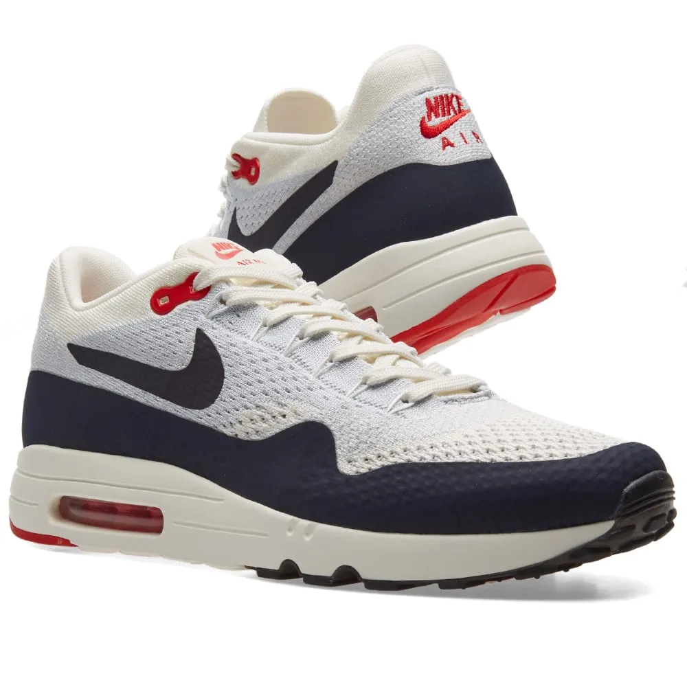 Nike Air Max 1 Ultra 2.0 Flyknit 'U.S.A.'Sail, Obsidian & Wolf Grey