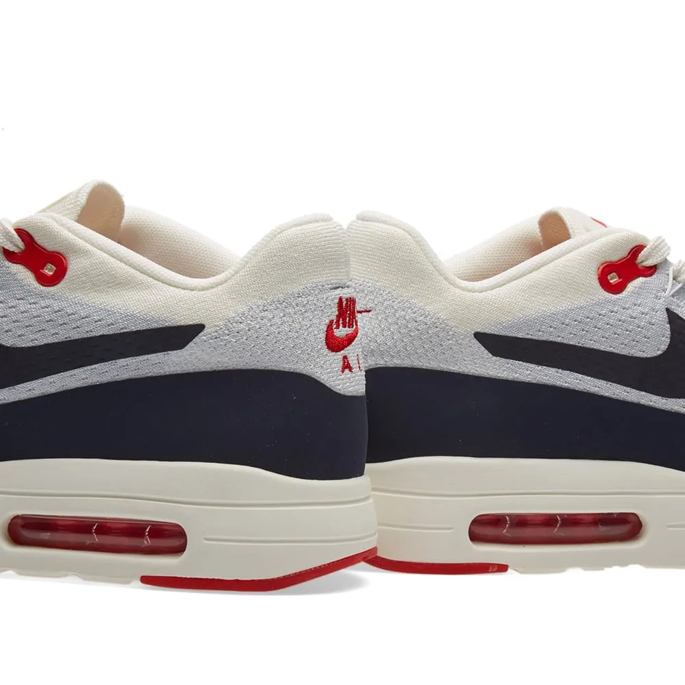 Nike Air Max 1 Ultra 2.0 Flyknit 'U.S.A.'Sail, Obsidian & Wolf Grey