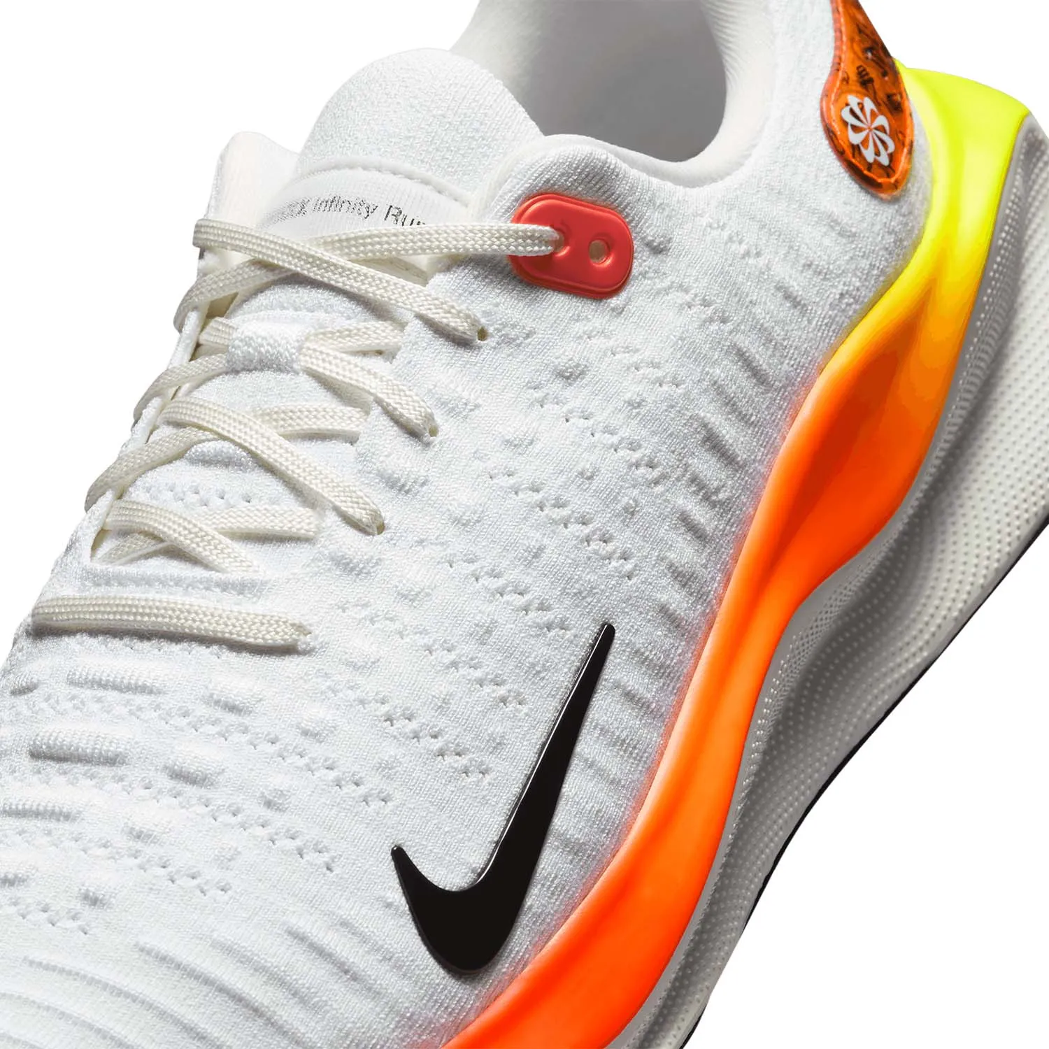 Nike InfinityRN 4  White/Black/Bright Crimson/Total Orange