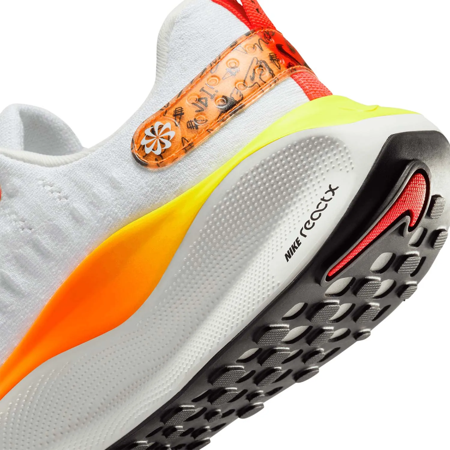 Nike InfinityRN 4  White/Black/Bright Crimson/Total Orange