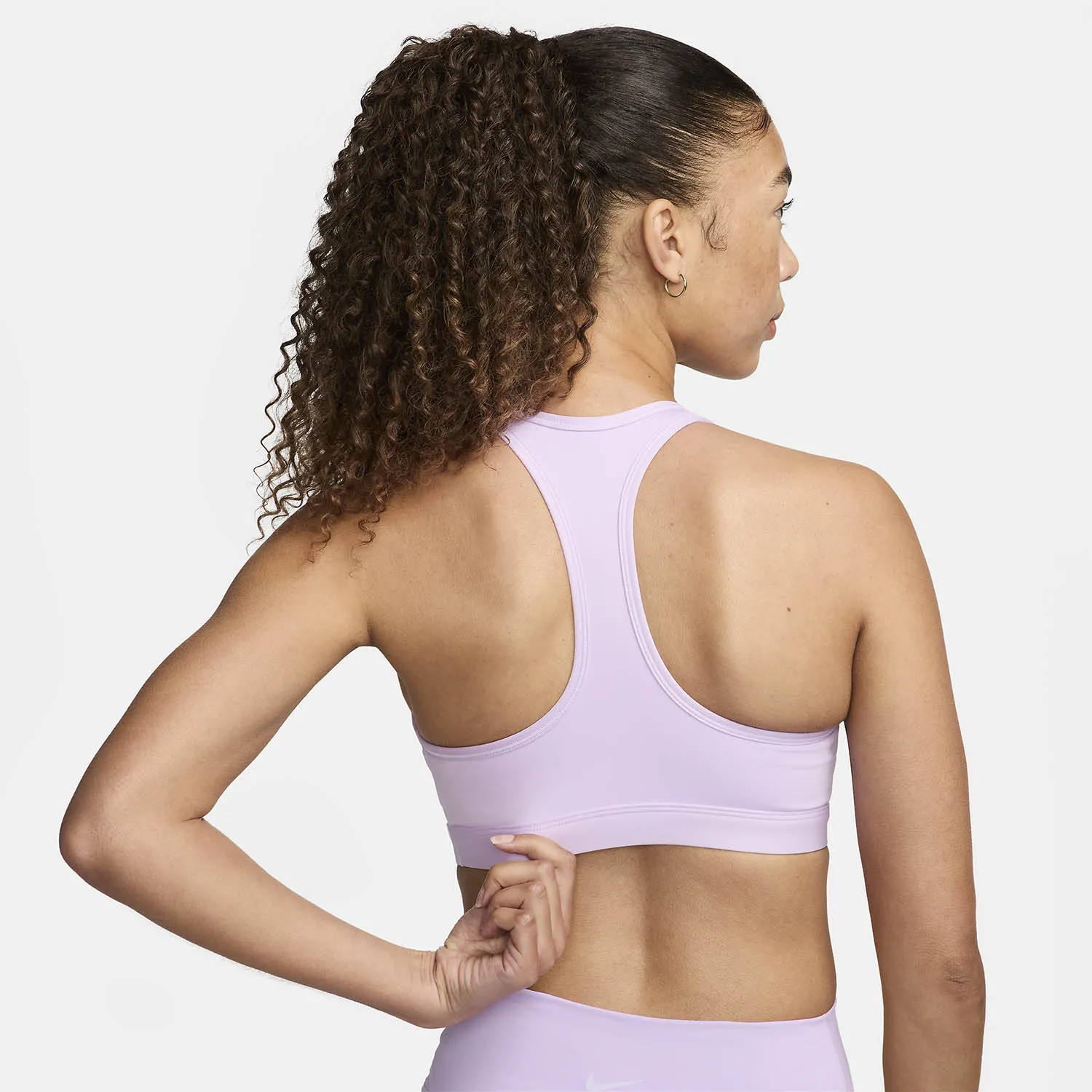 Nike Swoosh Dri-FIT Reggiseno Sportivo  Violet Mist/White