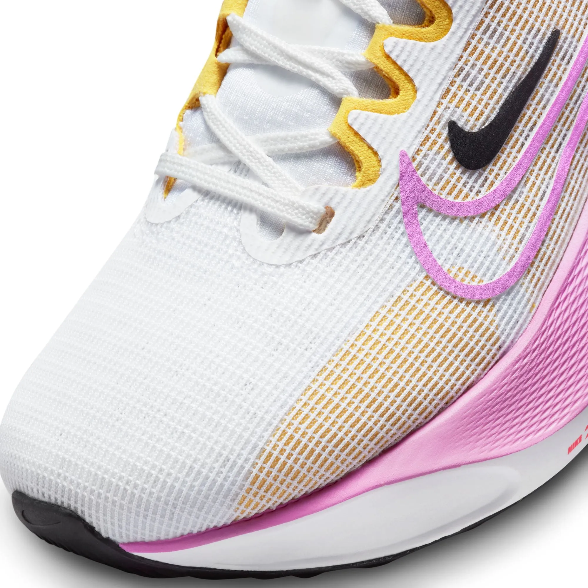 Nike Zoom Fly 5 (B Width)- White/Rush Fuschsia (Womens)