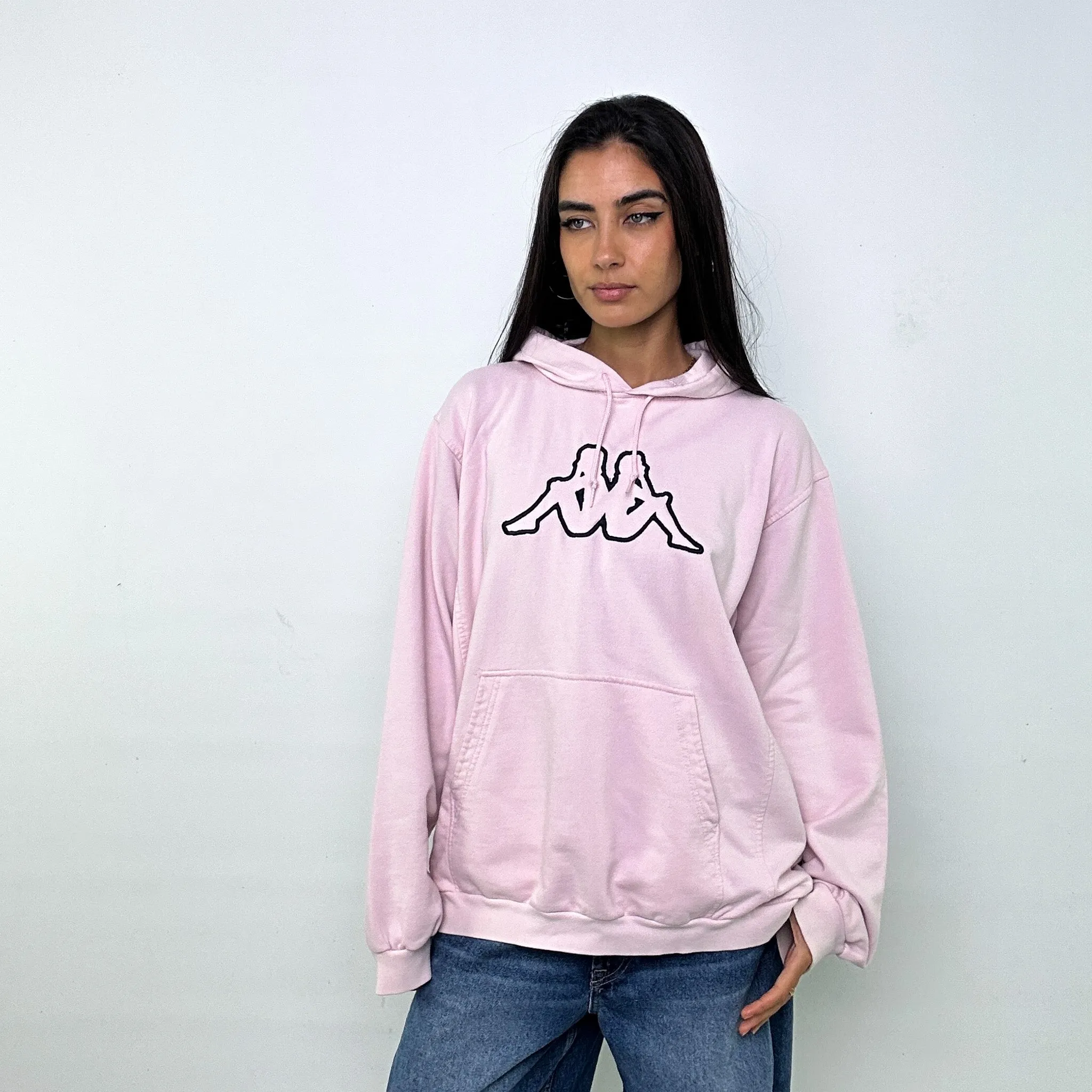 Pink 90s Kappa Spellout Sweatshirt (XL)