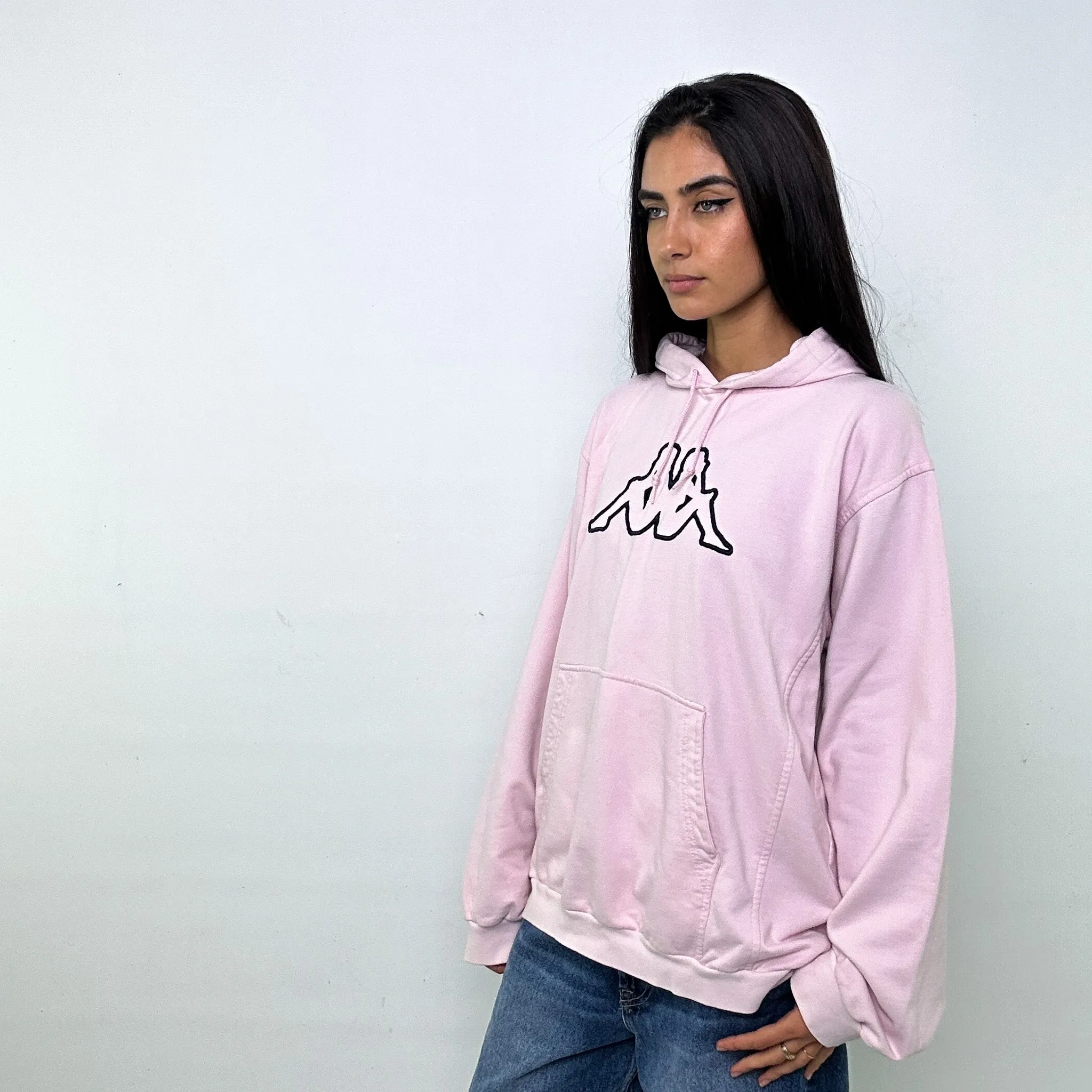 Pink 90s Kappa Spellout Sweatshirt (XL)