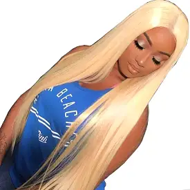 Premier Beauty Lace Wig can dye to any color brazilian virgin remy human hair silky straight 613 blonde