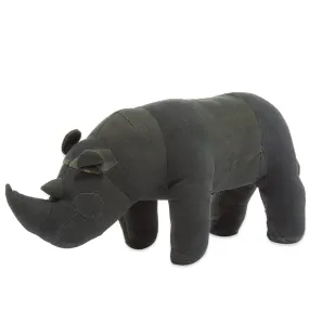 Puebco Vintage Fabric Stuffed Animal - RhinocerosGreen