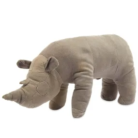 Puebco Vintage Fabric Stuffed Animal - RhinocerosSage