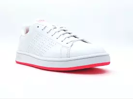 Tenis Adidas Advantage Blanco/Rosa Para Dama