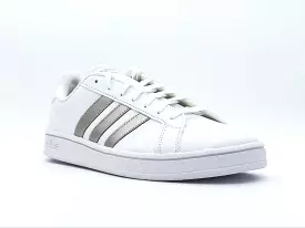 Tenis Adidas Grand Court Para Dama Blanco/Plata