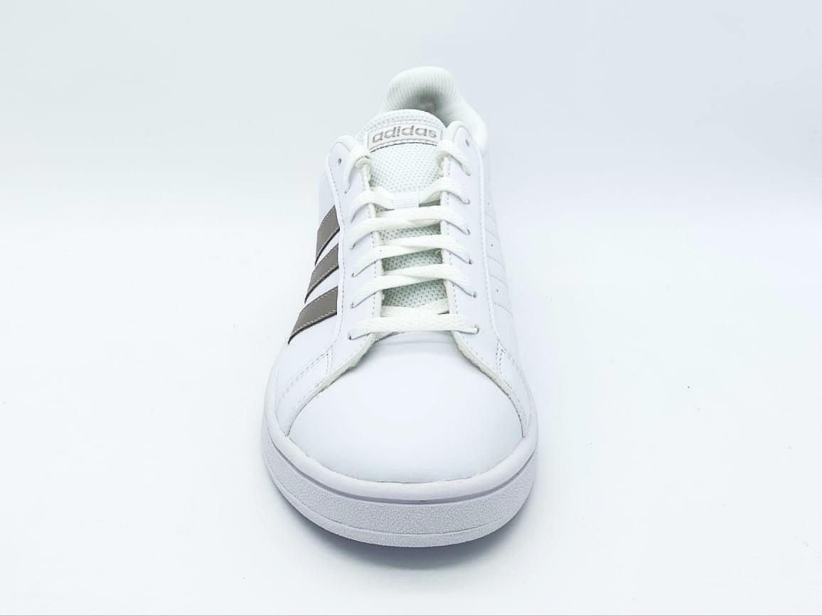 Tenis Adidas Grand Court Para Dama Blanco/Plata