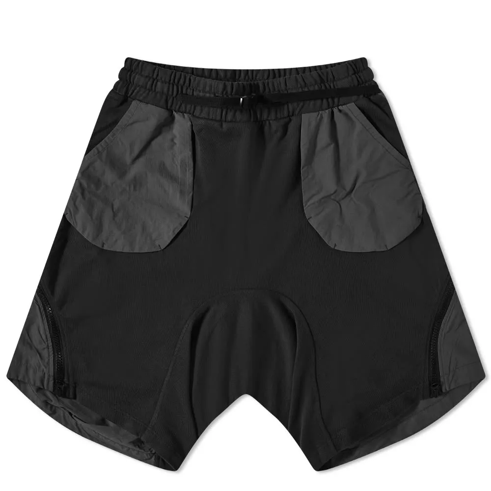 Tobias Birk Nielsen Mixed Fabric ShortsBlack