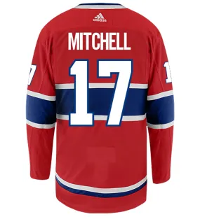 Torrey Mitchell Montreal Canadiens Adidas Authentic Home NHL Hockey Jersey     