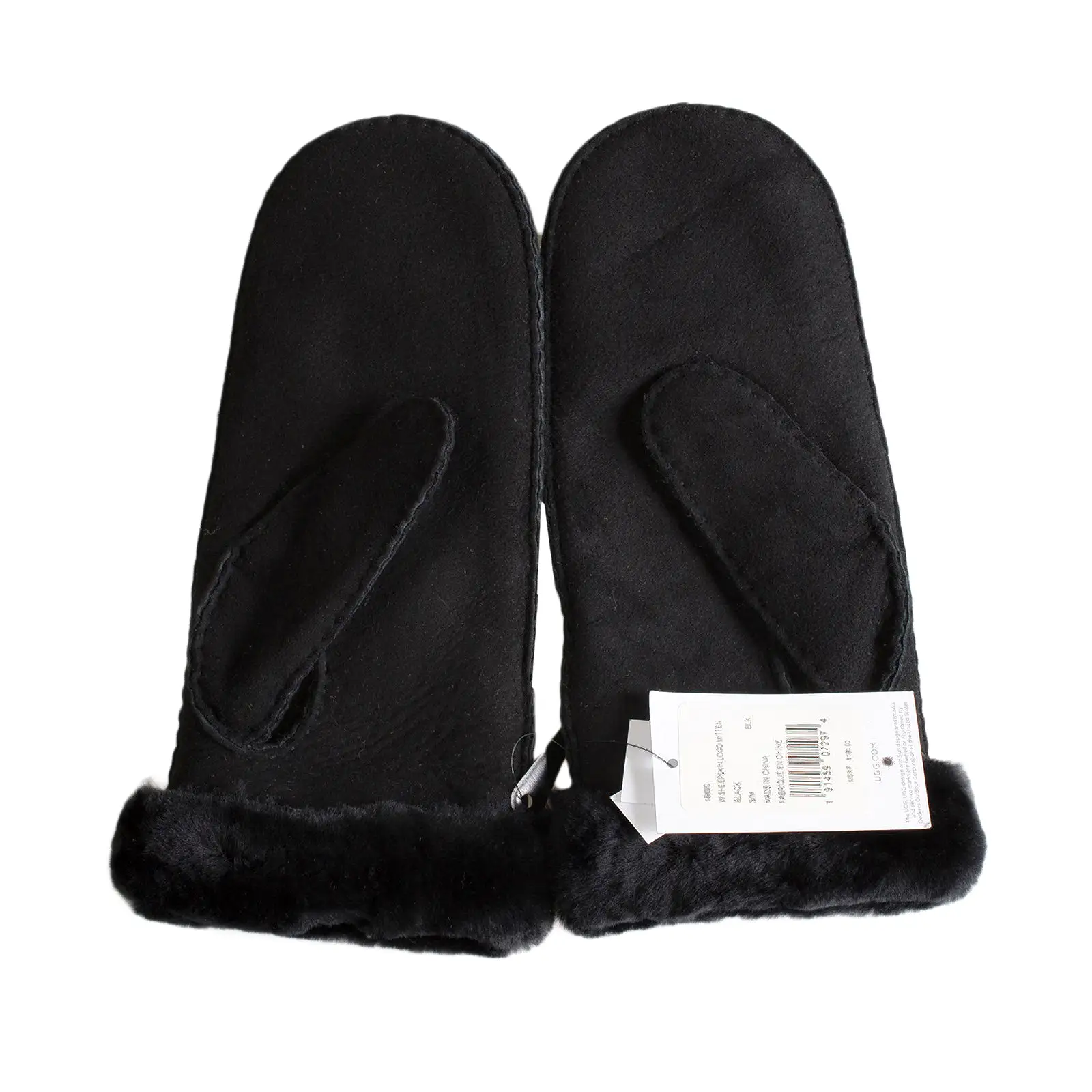 UGG Black Logo Mittens - Women's