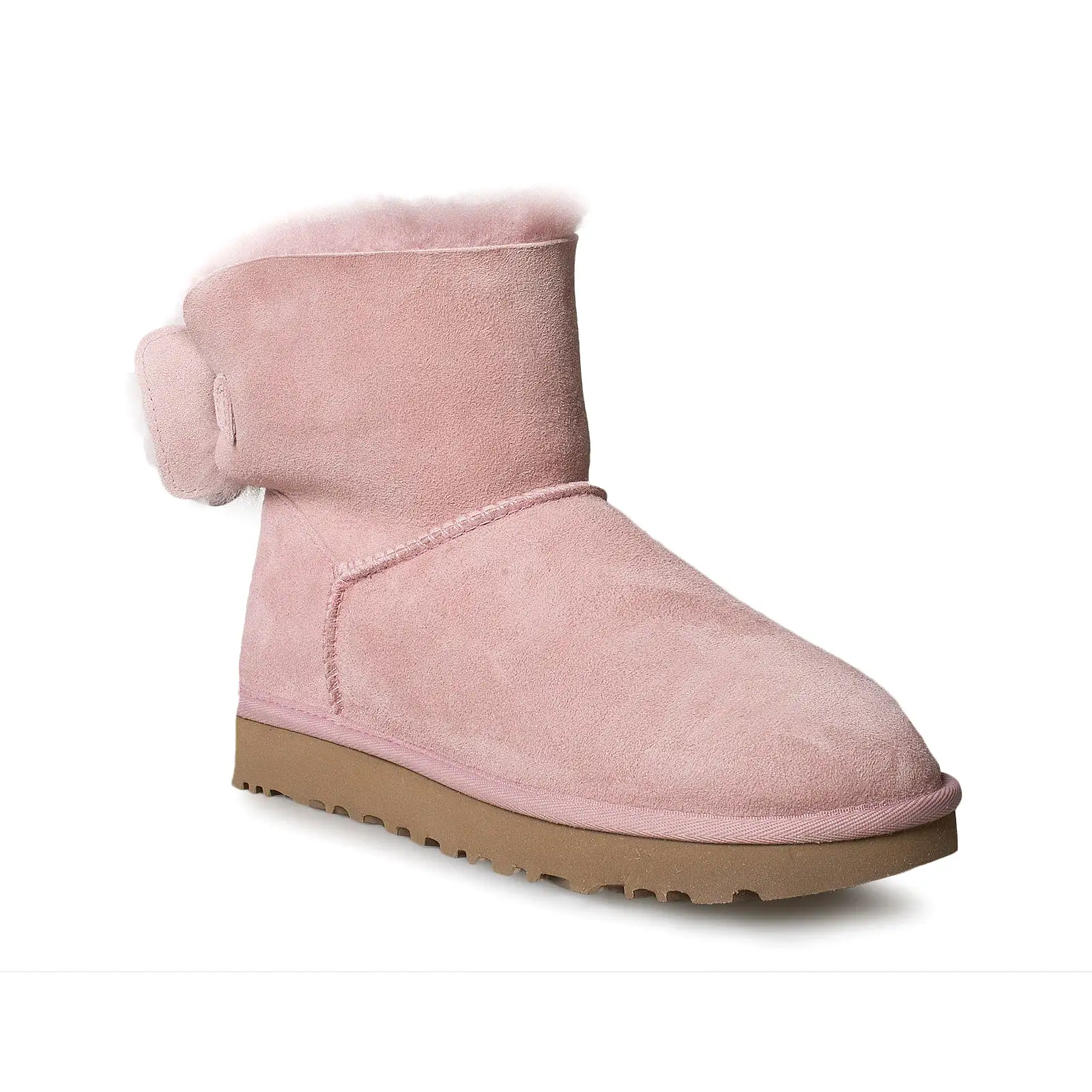 UGG Classic Double Bow Mini Pink Crystal Boots - Women's