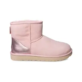 UGG Classic Mini II Metallic Pink Cloud Boots - Women's