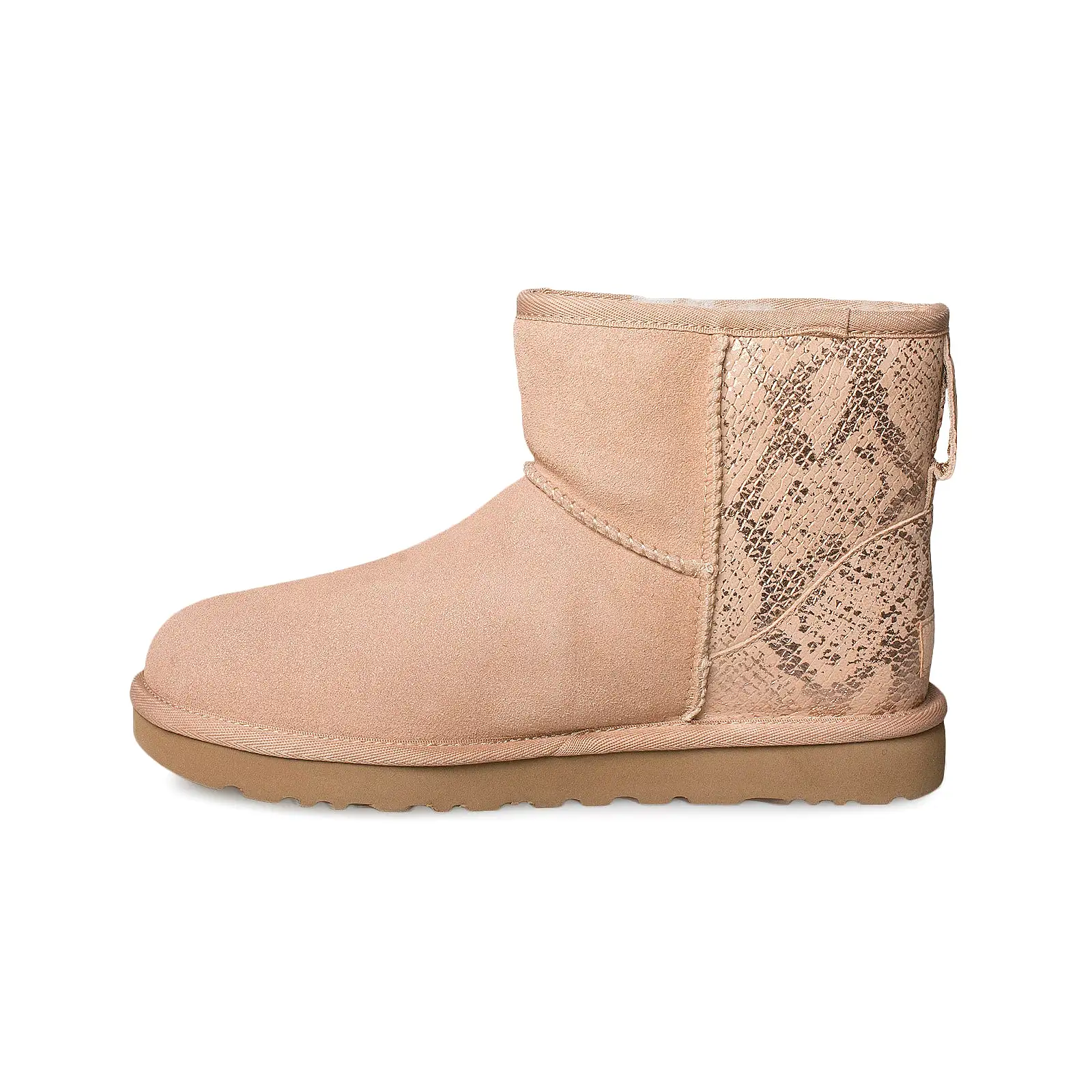 UGG Classic Mini Metallic Snake Rose Gold Boots - Women's