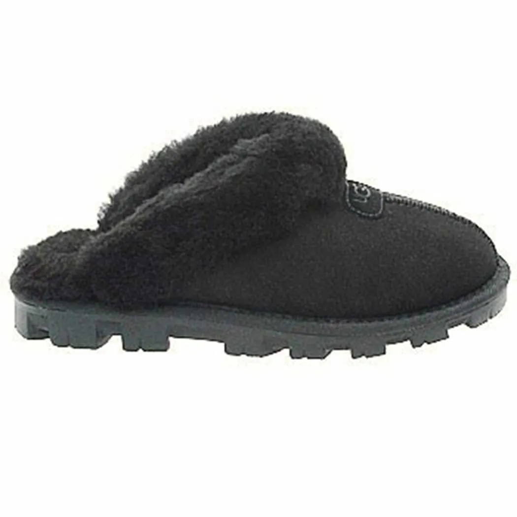 UGG Coquette Shearling Slipper Black (Women's)