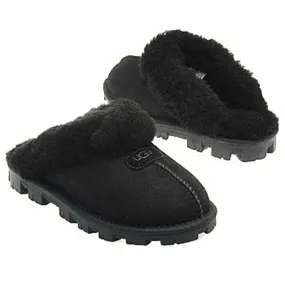 UGG Coquette Shearling Slipper Black (Women's)