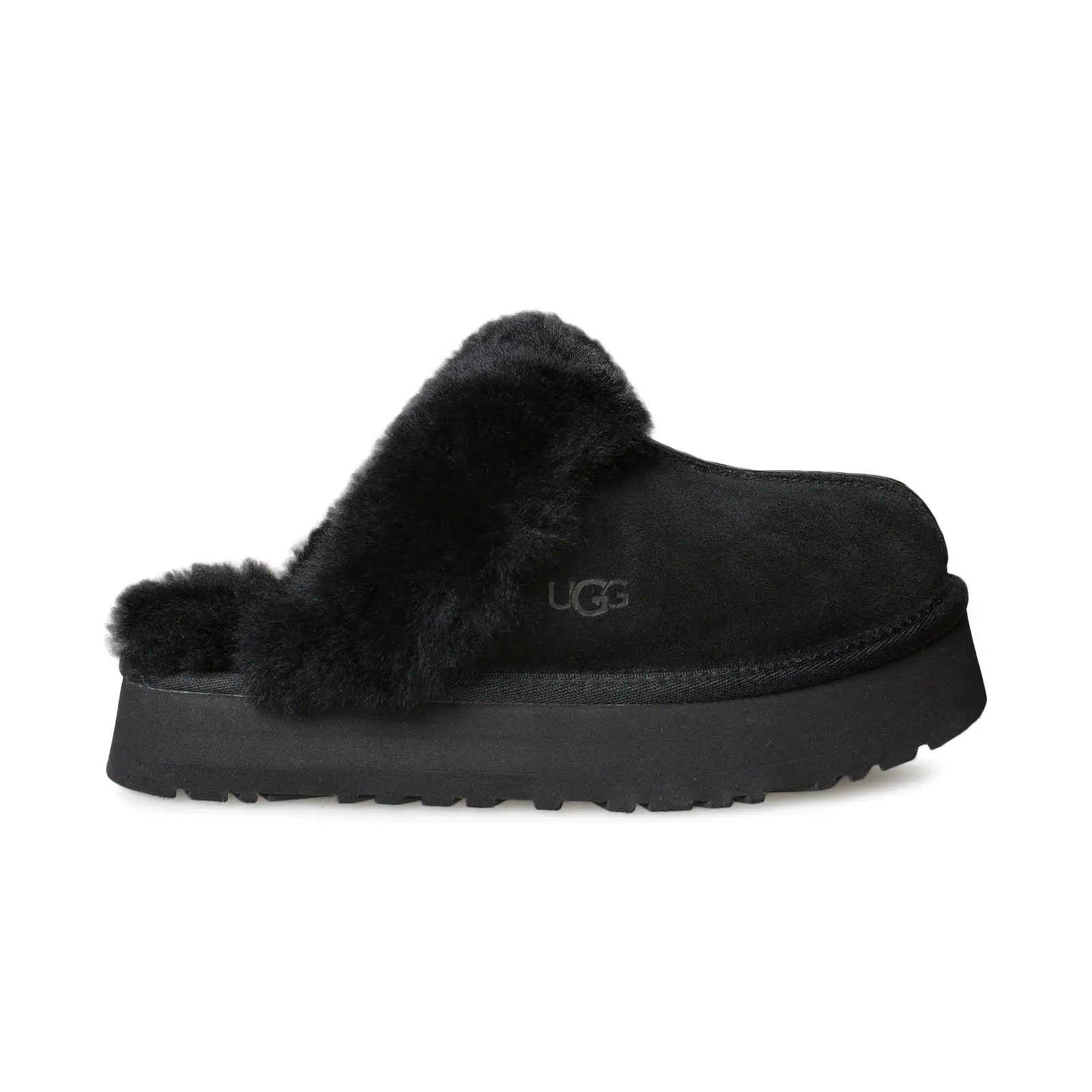 UGG Disquette Black Slippers - Women's