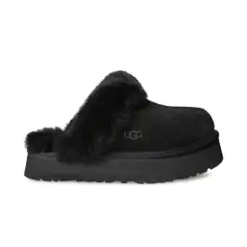 UGG Disquette Black Slippers - Women's